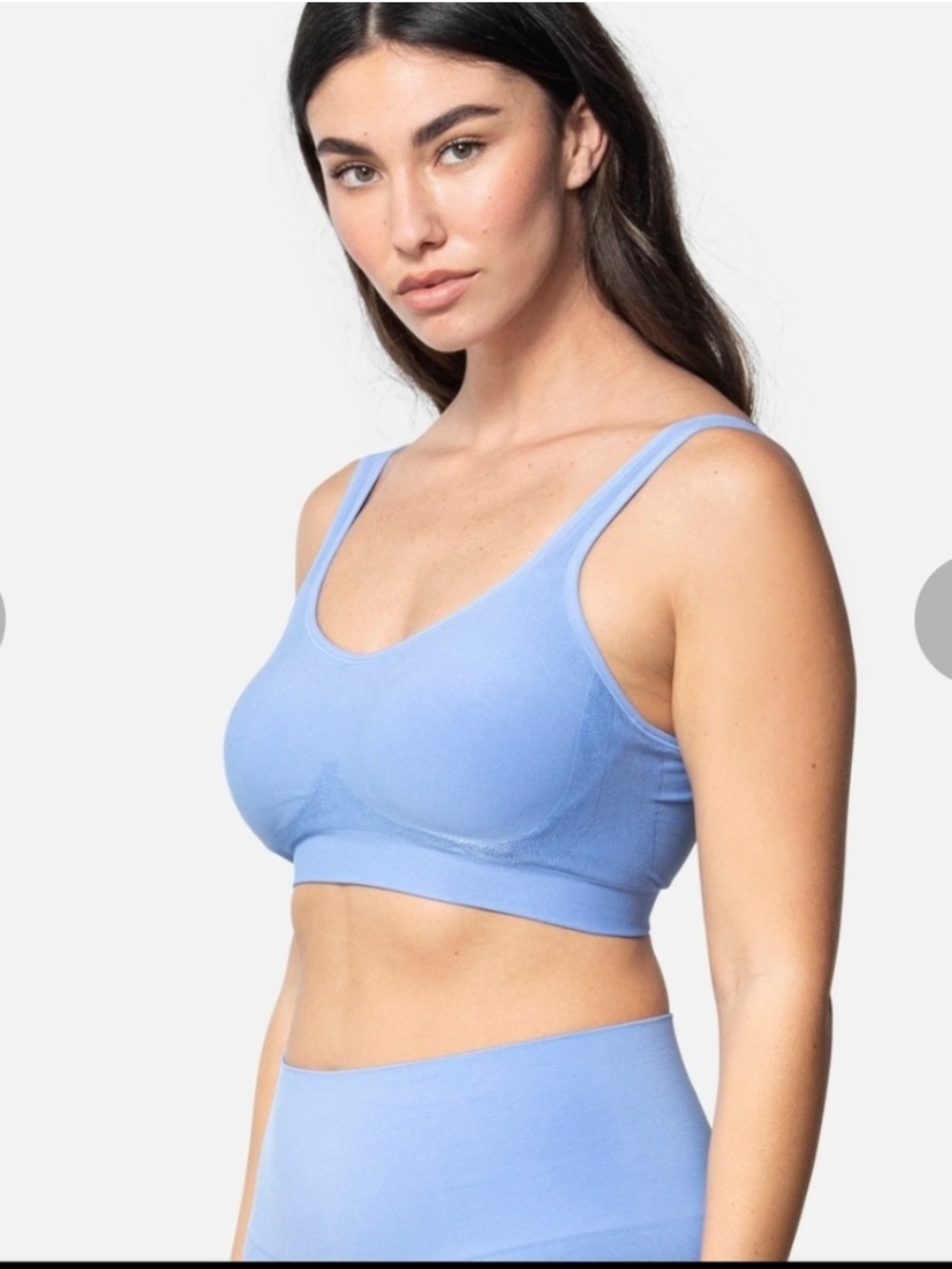 Underoutfit Light Blue Wireless Comfort Shaping Bra XXXL Comfy Soft Stretch 3X